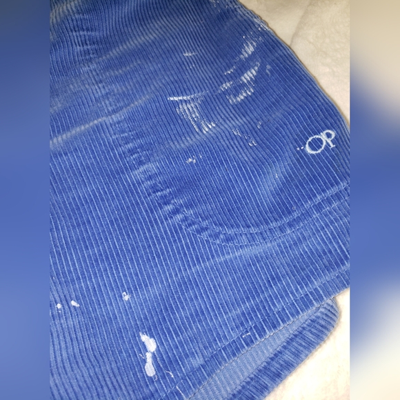 Vintage 1980 OP Mens Corduroy blue shorts - XL - Picture 2 of 3